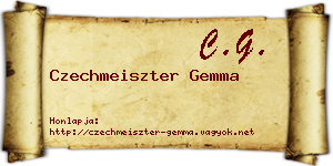 Czechmeiszter Gemma névjegykártya